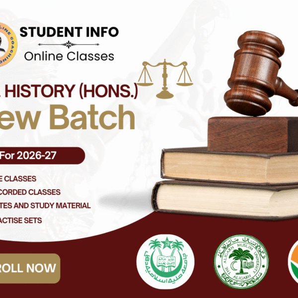 📜 B.A. (Hons) History Entrance Preparation Course