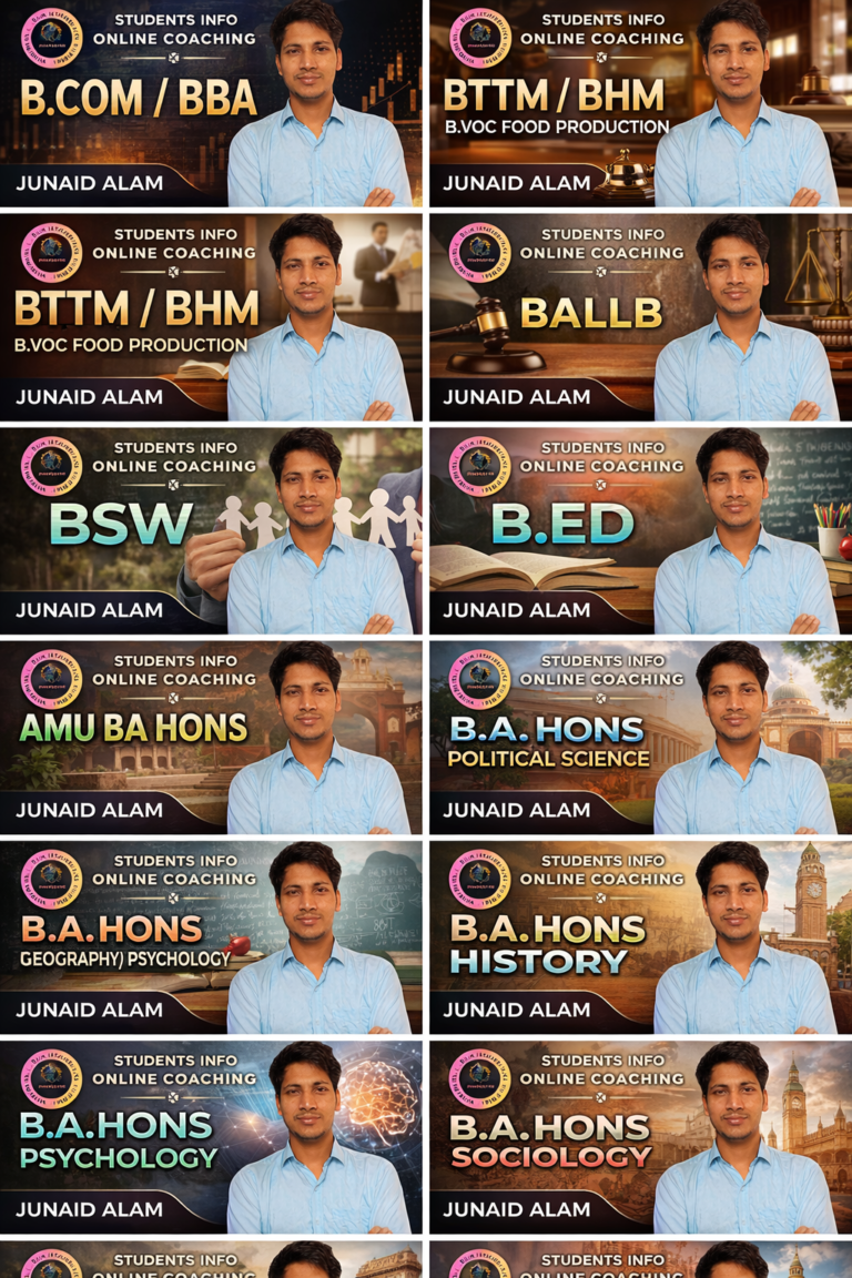 📜 B.A. (Hons) History Entrance Preparation Course