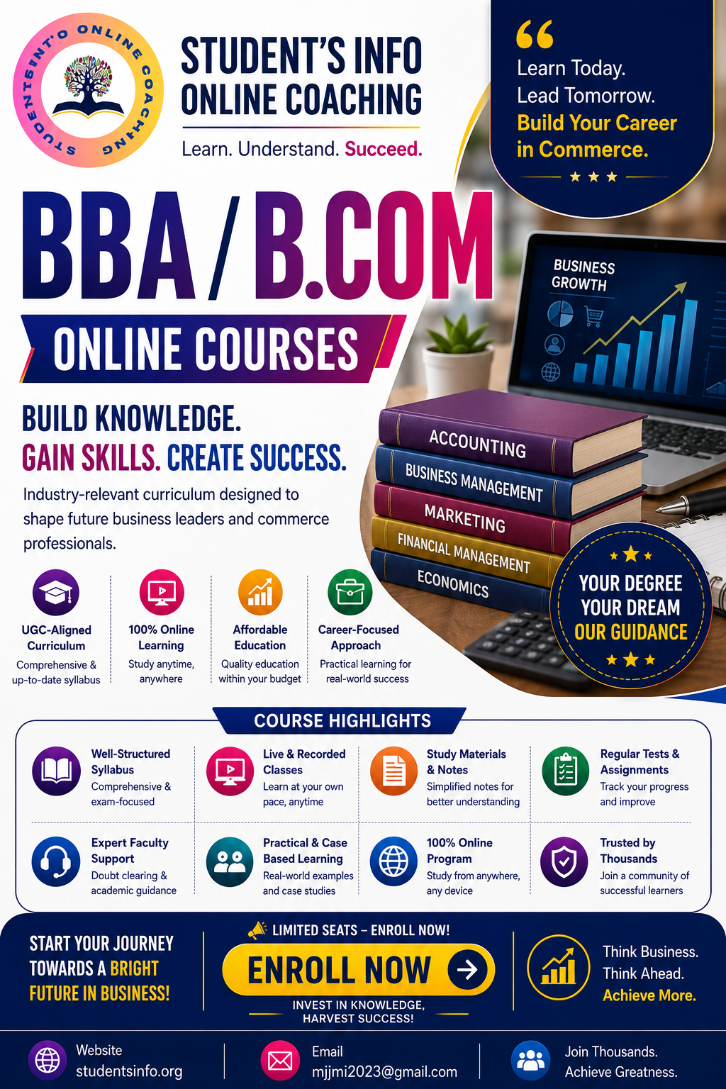 🎓BBA / B.COM Entrance Preparation Course